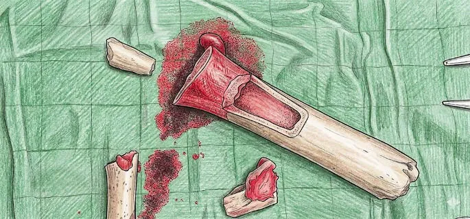 Reconstruction d'une perte osseuse du tibia par la méthode d’Ilizarov